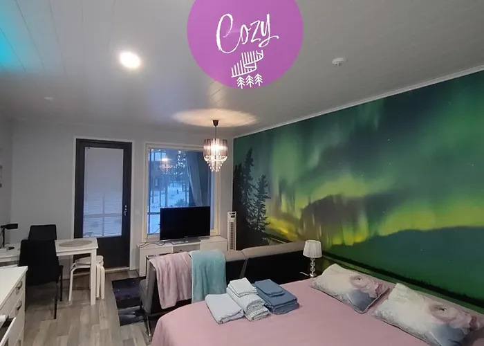 Northern Lights - Cozy Apartment, Sisaeltaeae Liinavaatteet